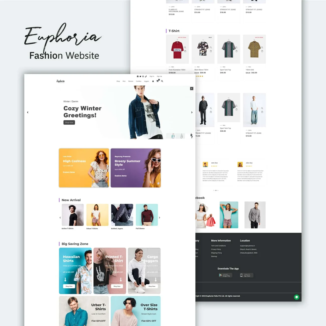 Euphoria- wordpress fashion website homepage