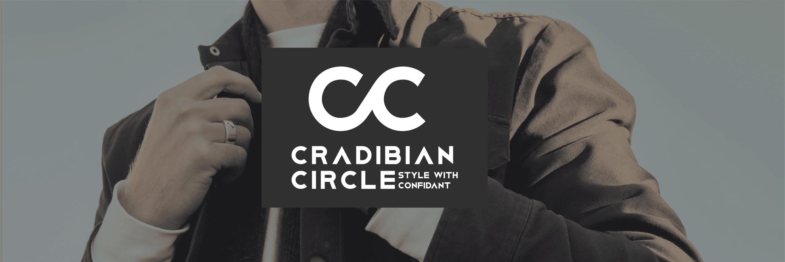cradibial circle fashion brand logo mokeup